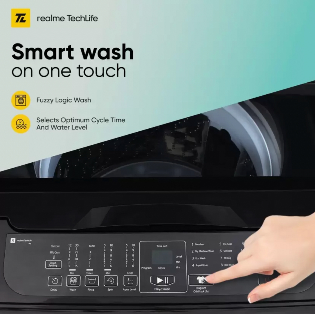 Unexpectedly Realme unveils its first upright washing machine with a